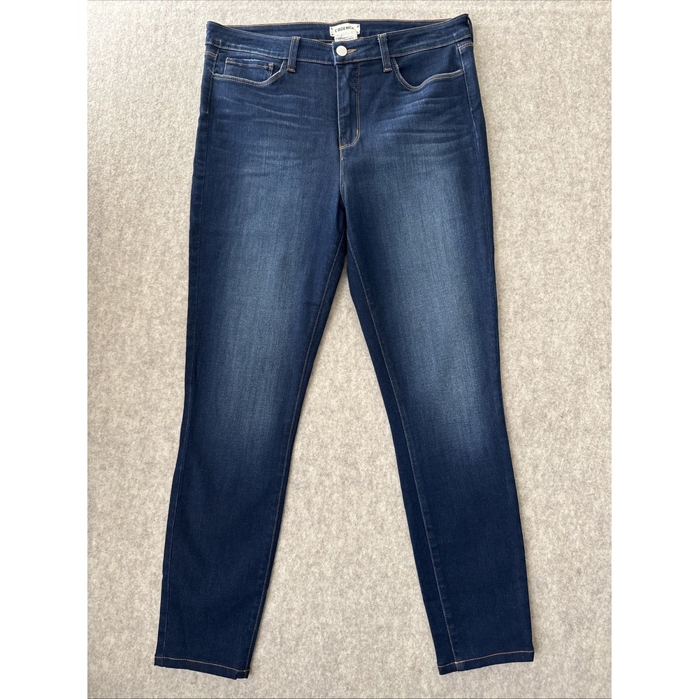 Lagence Margot High Rise Skinny Jeans Womens 31 Dark Wash Ankle Length